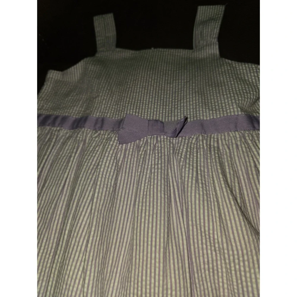 Gymboree outlet daffodil garden purple striped dress size 10‎